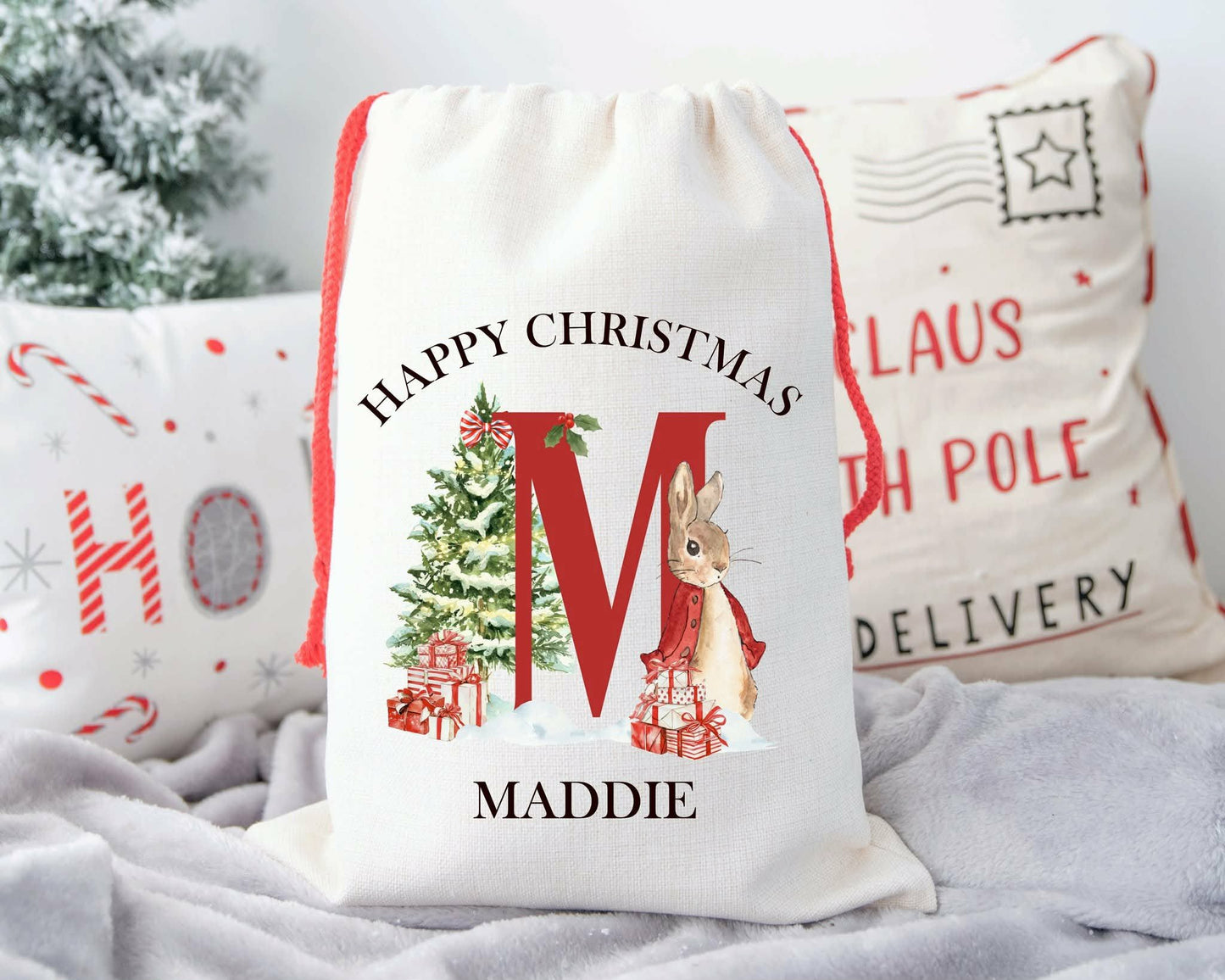 Personalised Christmas Santa Sack - Festive Toy Bag for Children