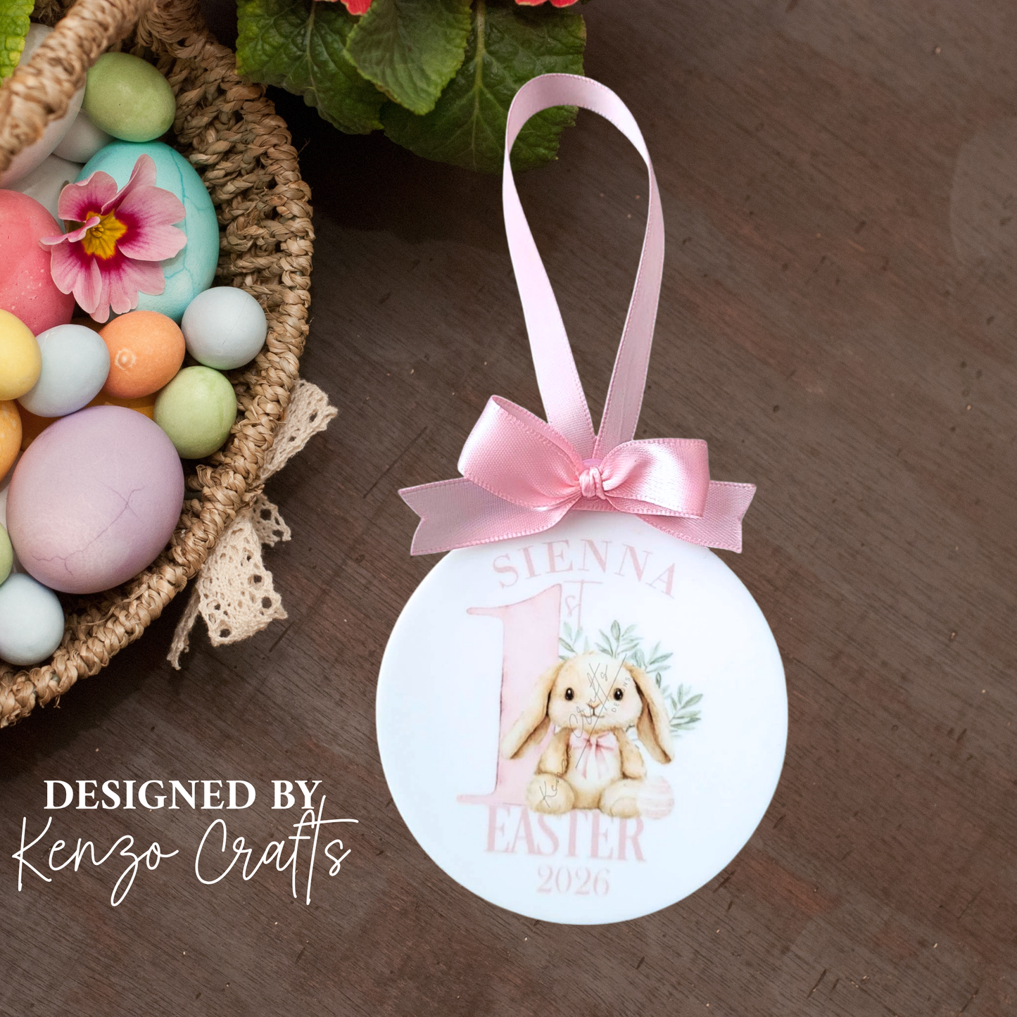 Baby's First Easter Personalised Hanging Keepsake | 2027
