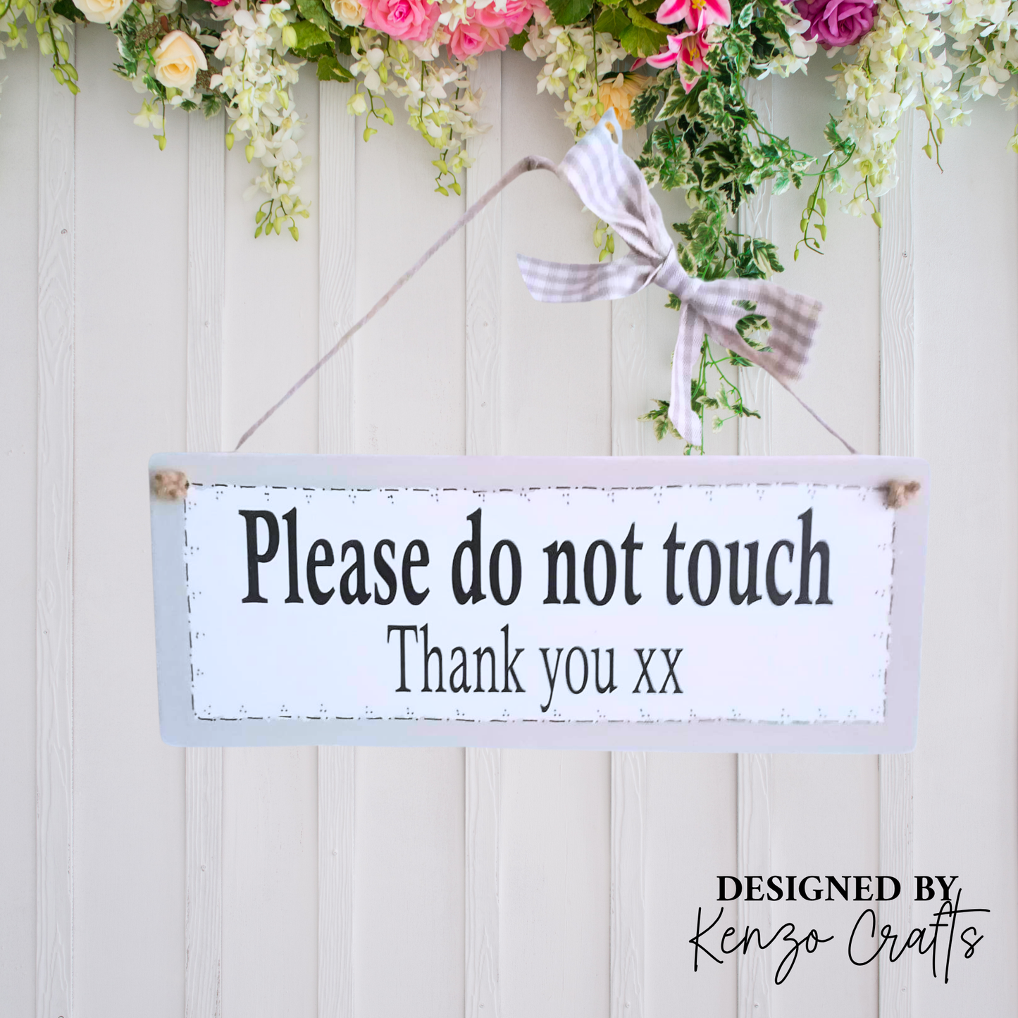 Personalised Wooden Wall Hanging Plaque with Your Own Wording