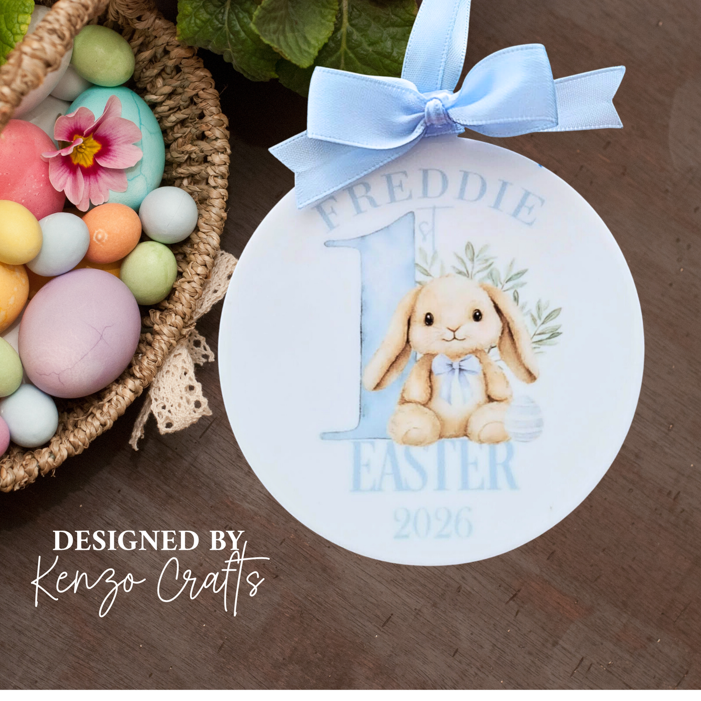 Baby's First Easter Personalised Hanging Keepsake | 2027