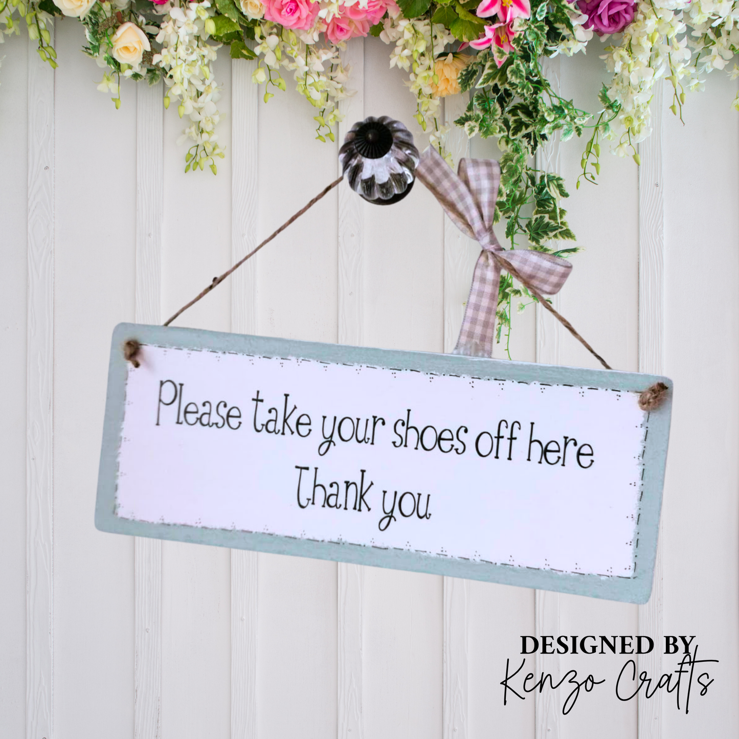 Personalised Wooden Wall Hanging Plaque with Your Own Wording