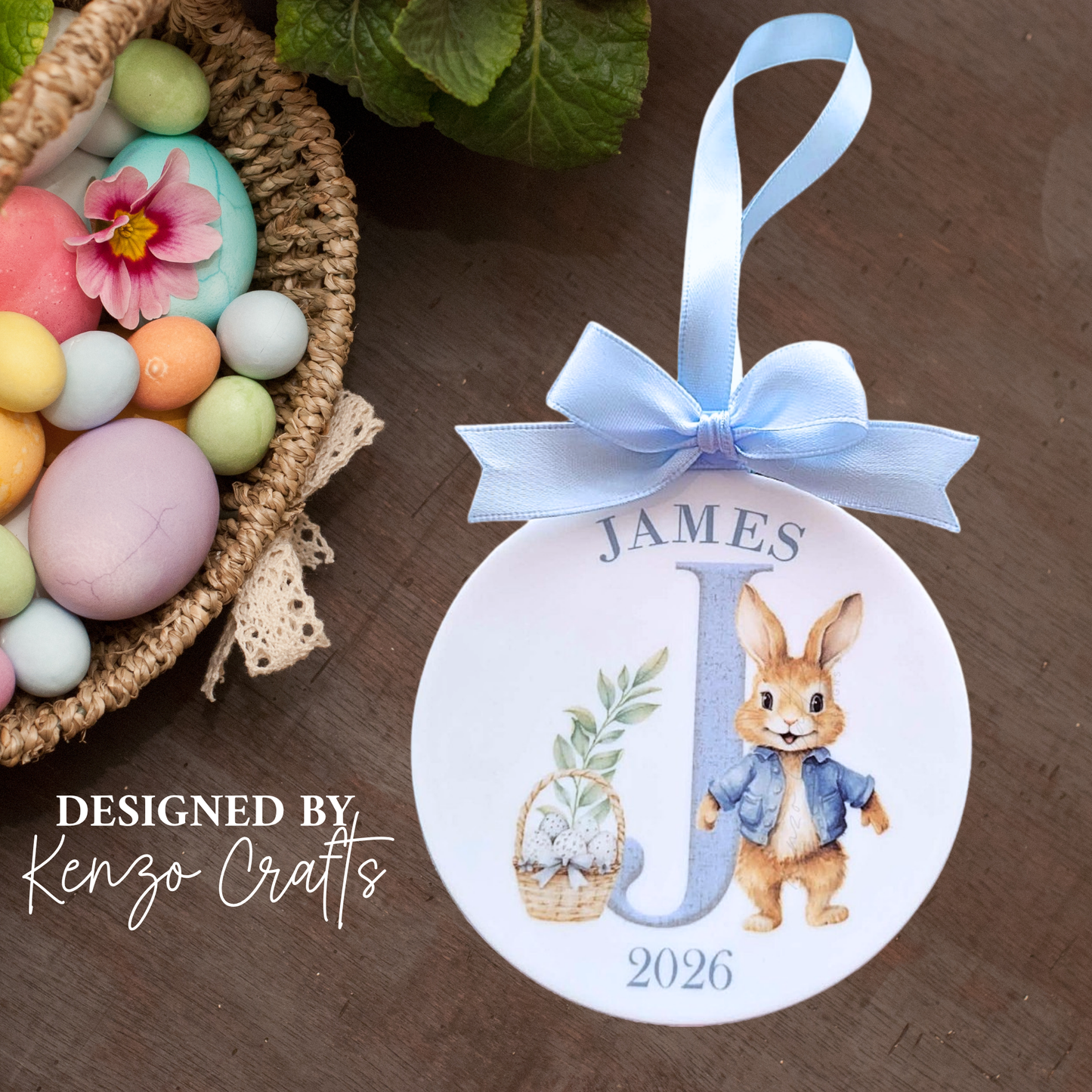 Baby's First Easter Keepsake 2027 | Personalised Initial & Name