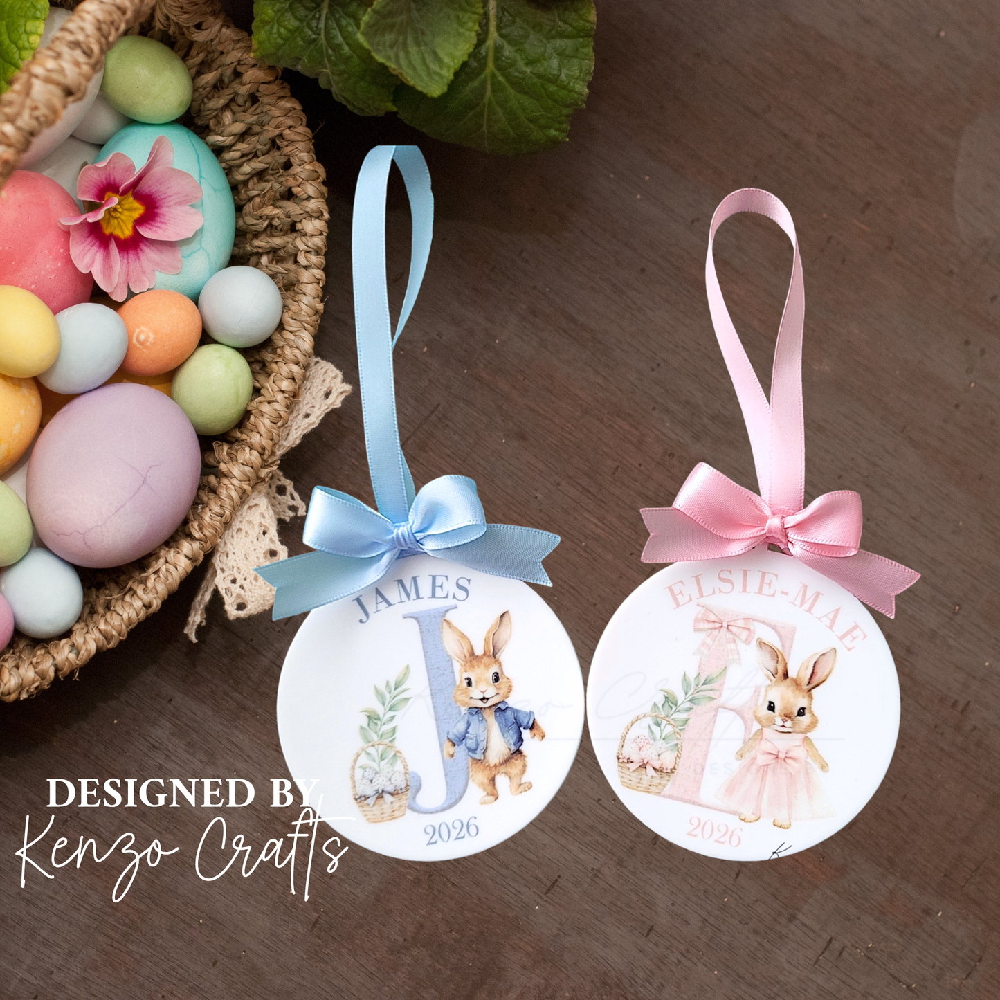 Baby's First Easter Keepsake 2027 | Personalised Initial & Name