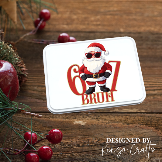 Personalised Christmas Treat Tin Box - Custom Name Gift