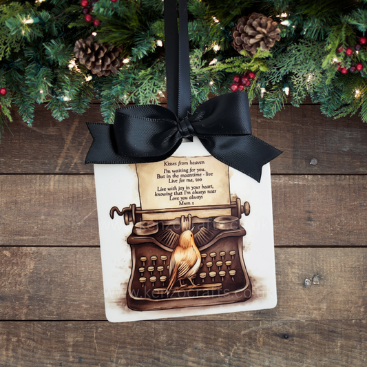 Kisses From Heaven Memorial Tree Ornament