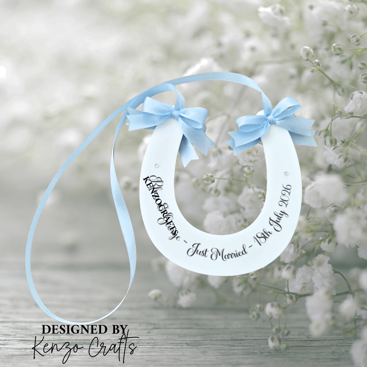 Personalised Wedding Horseshoe Keepsake | Lucky Bride & Groom Gift