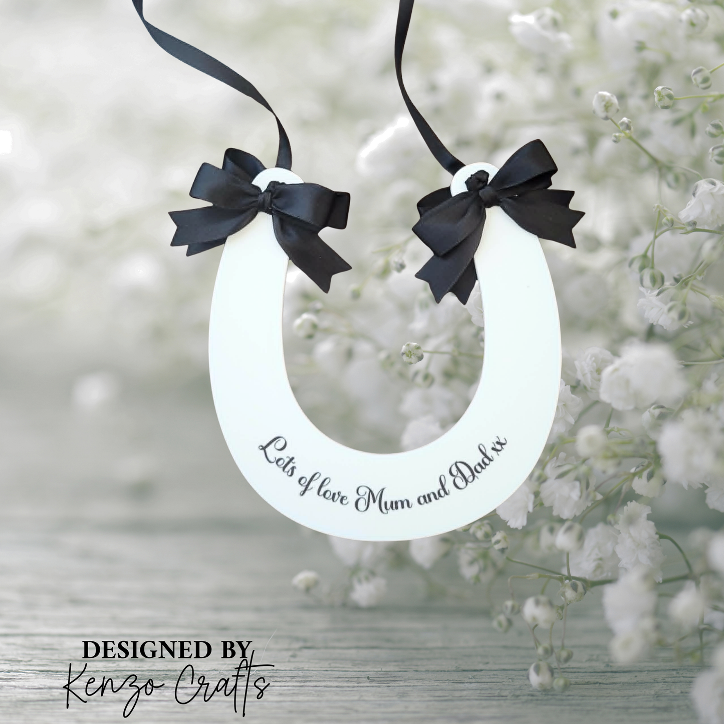 Personalised Wedding Horseshoe Keepsake | Lucky Bride & Groom Gift