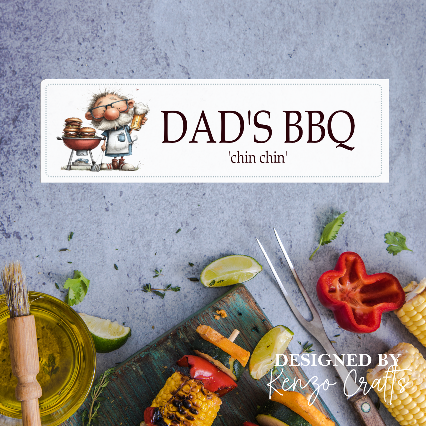 Personalised BBQ Sign – Funny Dad Gift for Shed, Garage & Man Cave