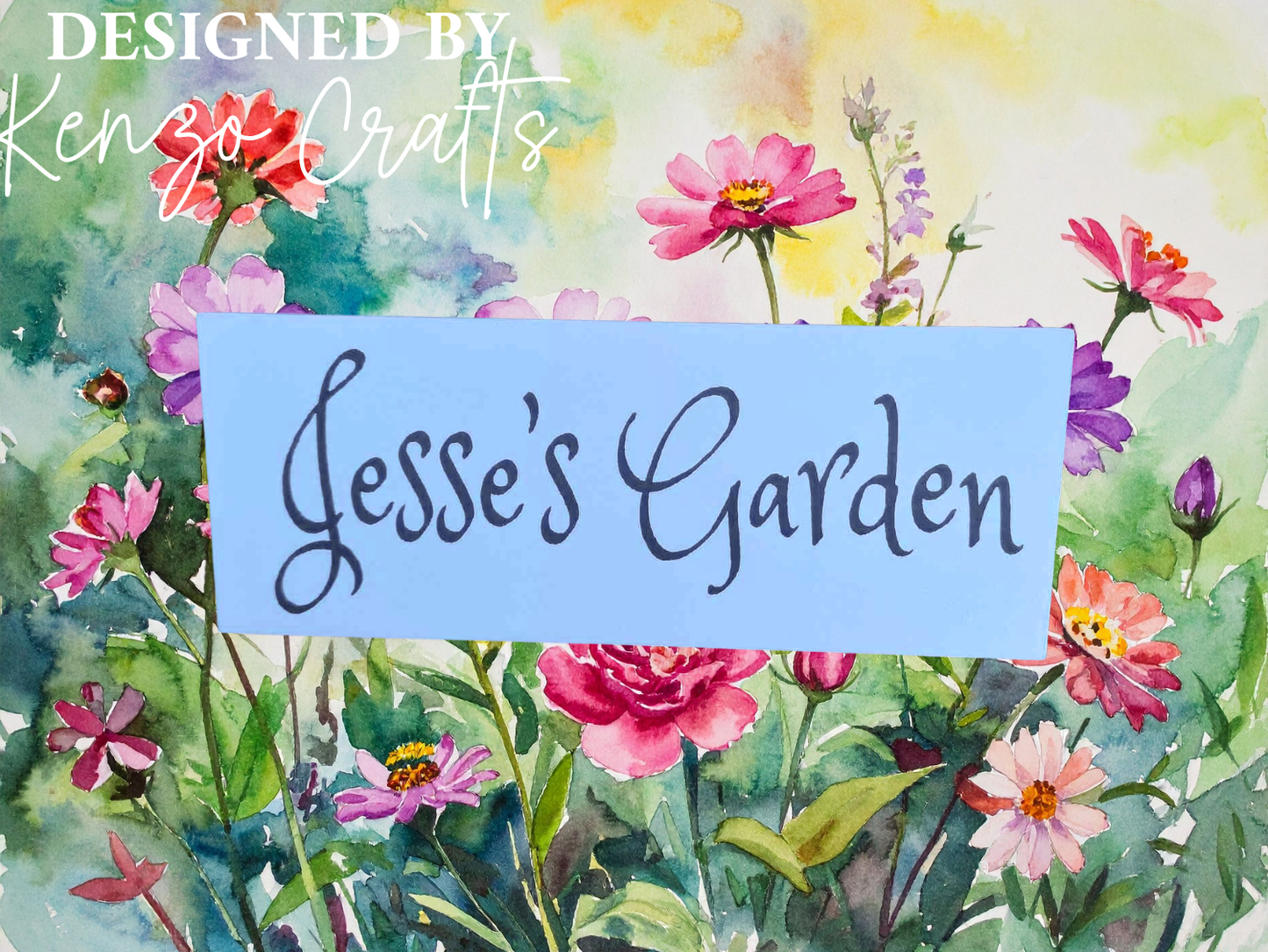 Personalised Wooden Handmade Garden Plaque