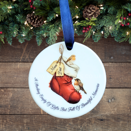 Personalised Ceramic Memorial Christmas Tree Ornament