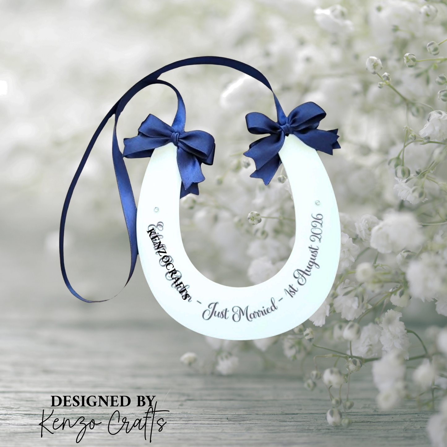 Personalised Wedding Horseshoe Keepsake | Lucky Bride & Groom Gift