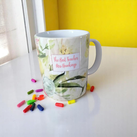 Personalised Teacher Thank You Ceramic Mug Gift