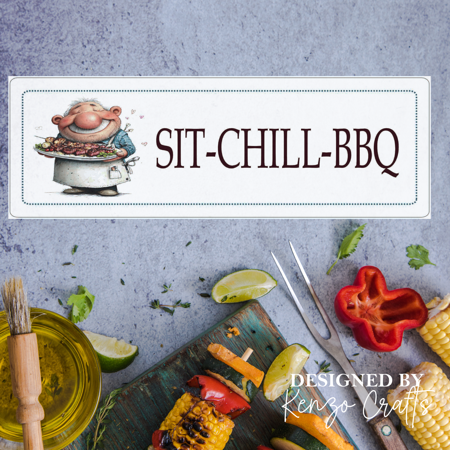 Personalised BBQ Sign – Funny Dad Gift for Shed, Garage & Man Cave