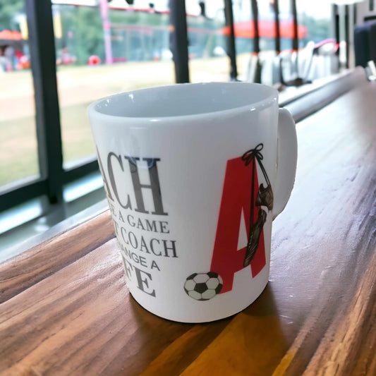 Personalised Football Coach Thank You Mug Gift