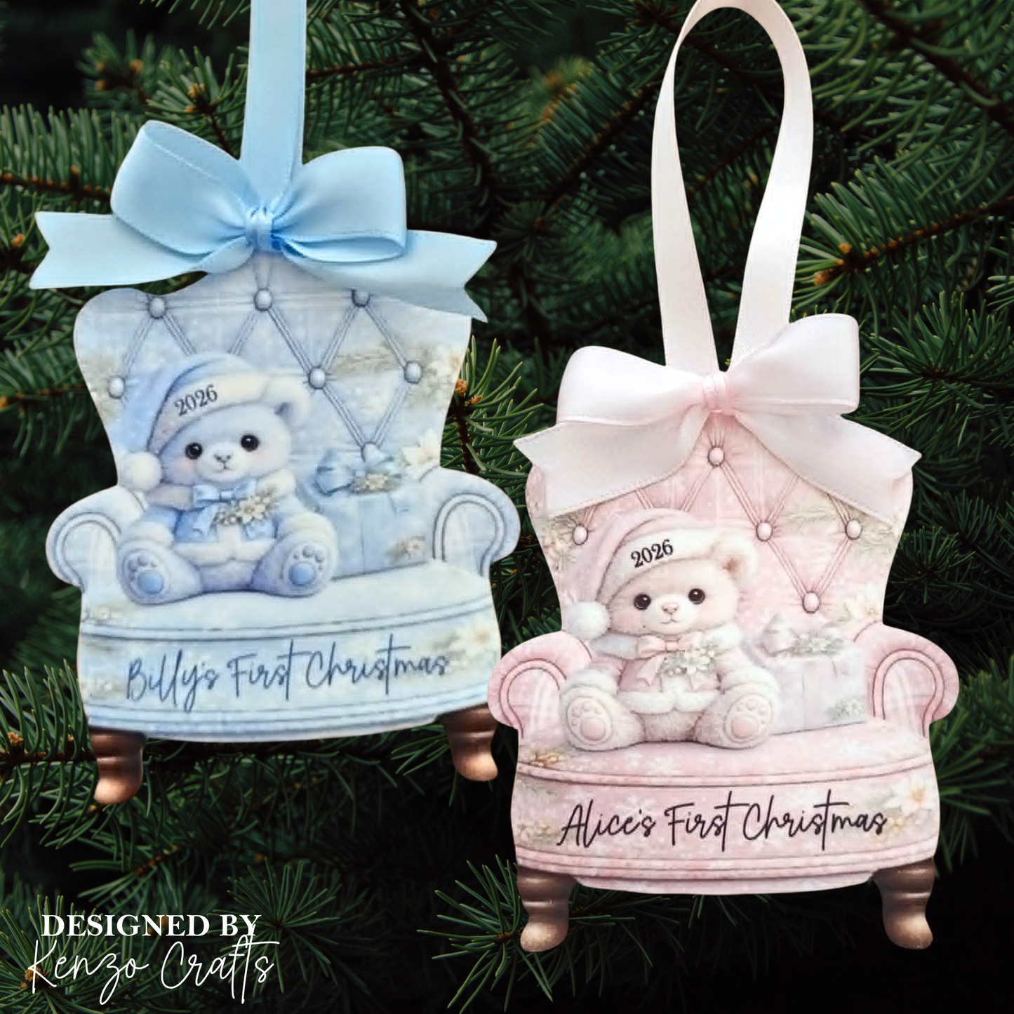 Personalised First Christmas Keepsake Tree Decorations
