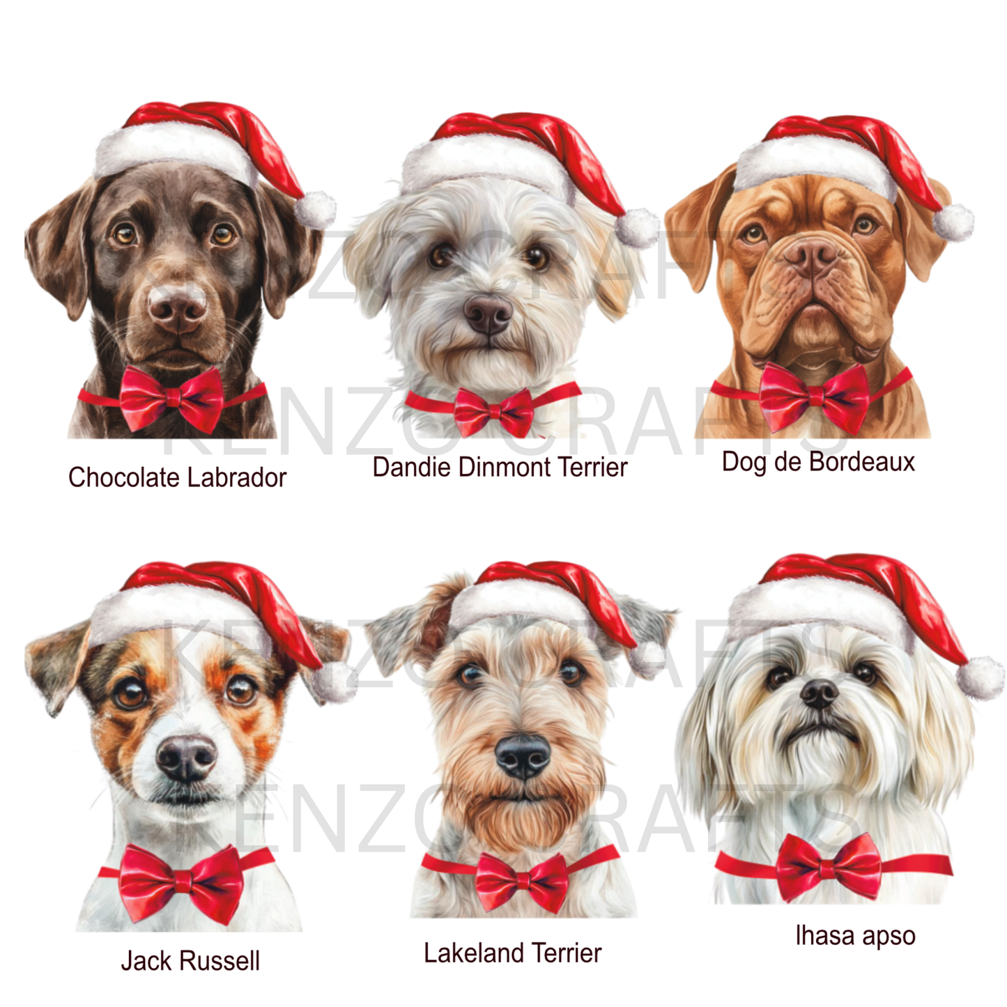 Personalised Dog Breed Acrylic Christmas Tree Bauble | 50+ Breeds | Custom Message