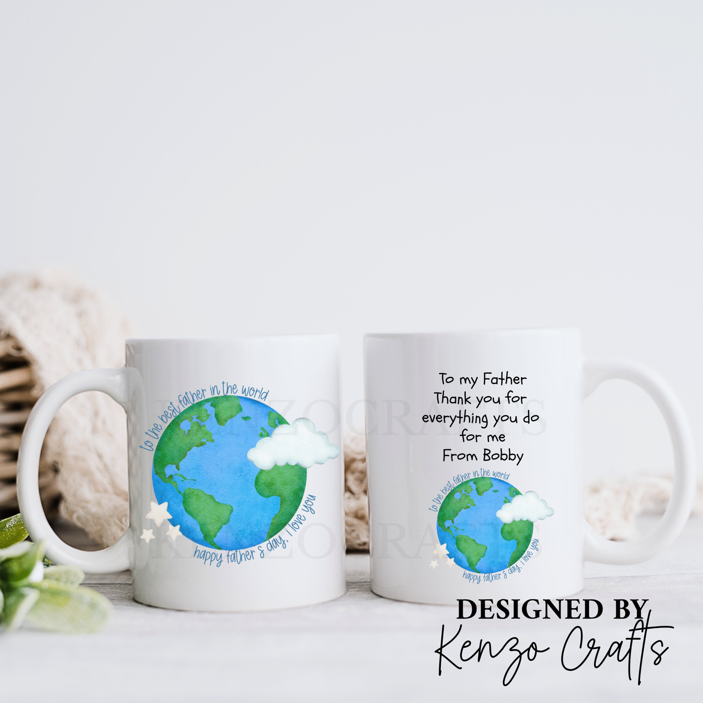Personalised Best Dad in the World Mug | Father's Day Gift
