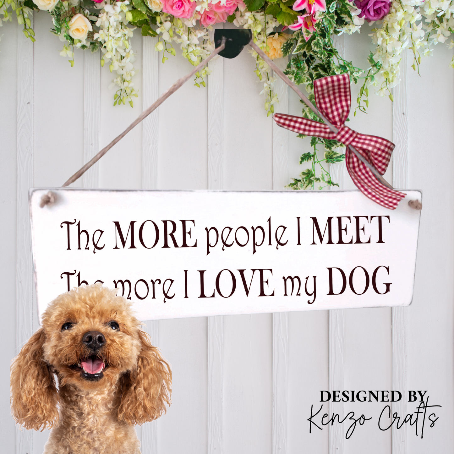 Funny Pet Wooden Wall Hanging Plaque