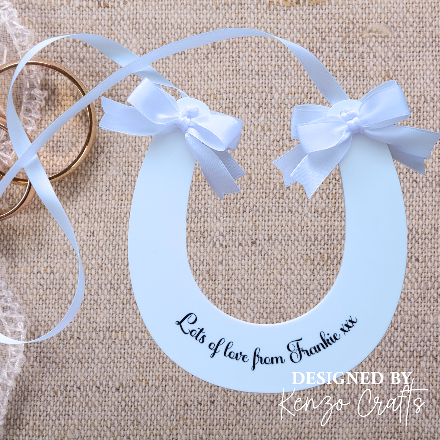 Personalised Wedding Horseshoe Keepsake | Lucky Bride & Groom Gift