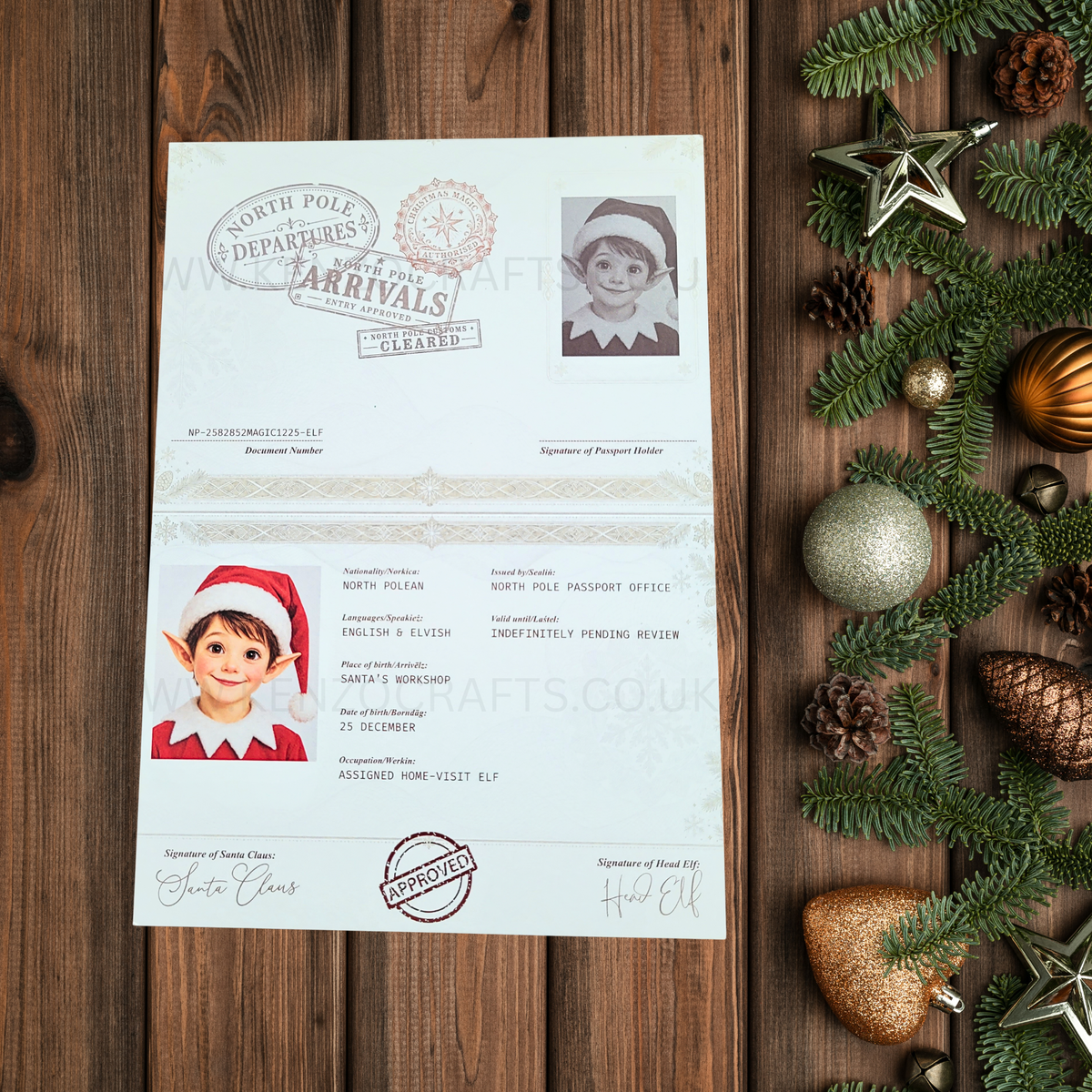 Personalised Christmas Elf Story Package