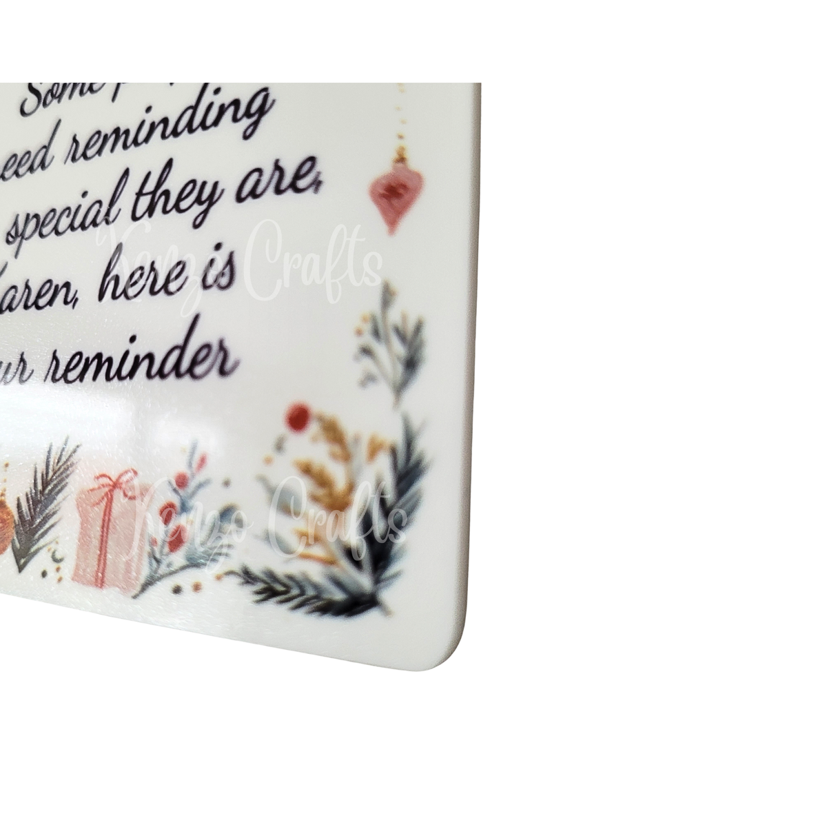 How Special You Are Reminder Personalised Festive Ornament