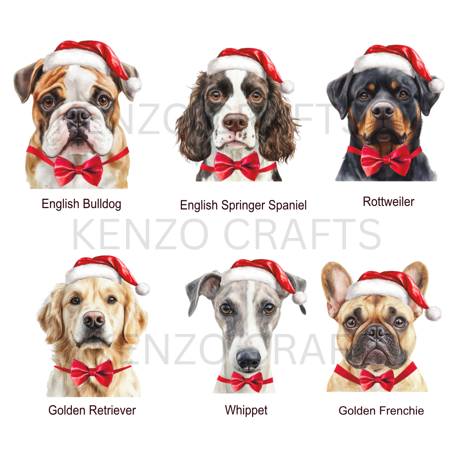 Personalised Dog Breed Acrylic Christmas Tree Bauble | 50+ Breeds | Custom Message