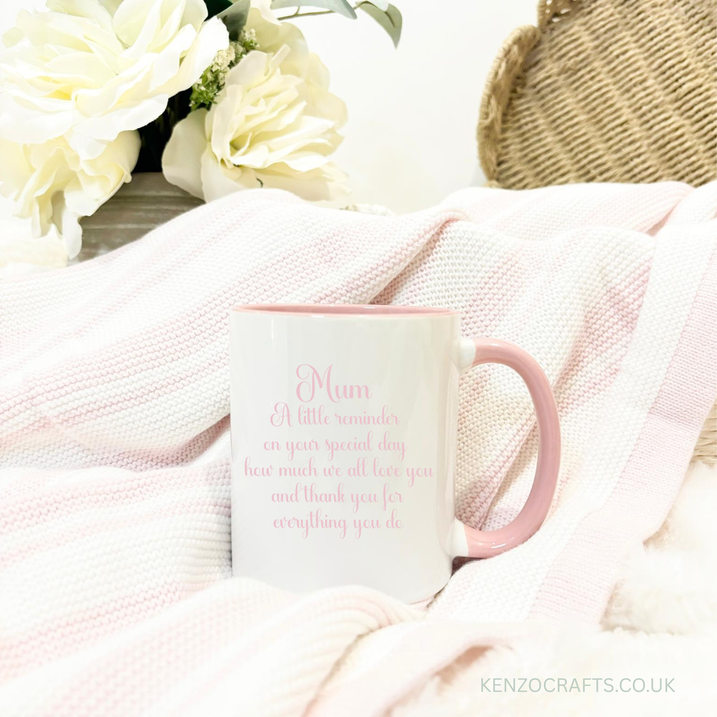 Personalised Mother's Day | Birthday Mug | Bunny Design | Custom Message