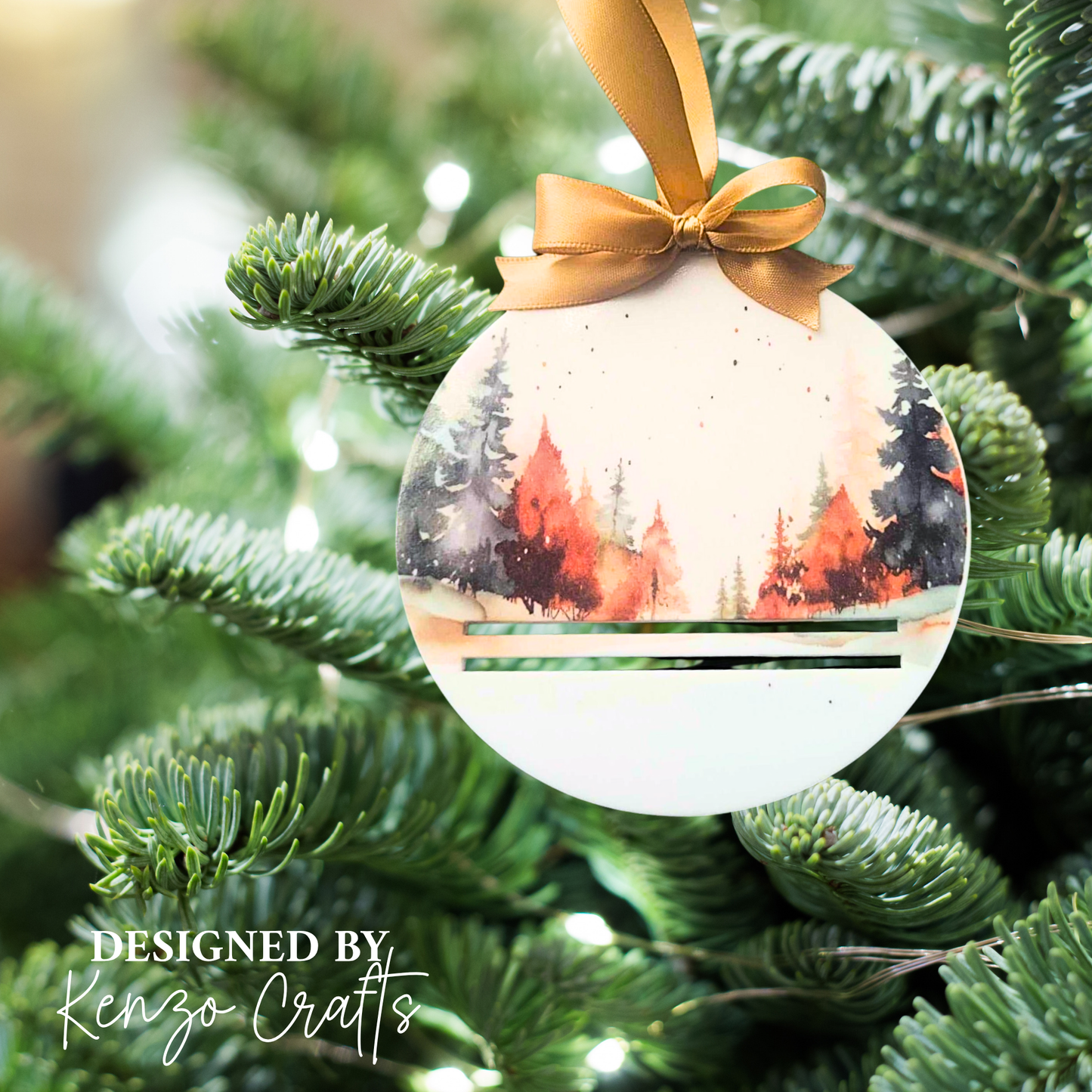 Personalised Christmas Money Bauble – Tree Design