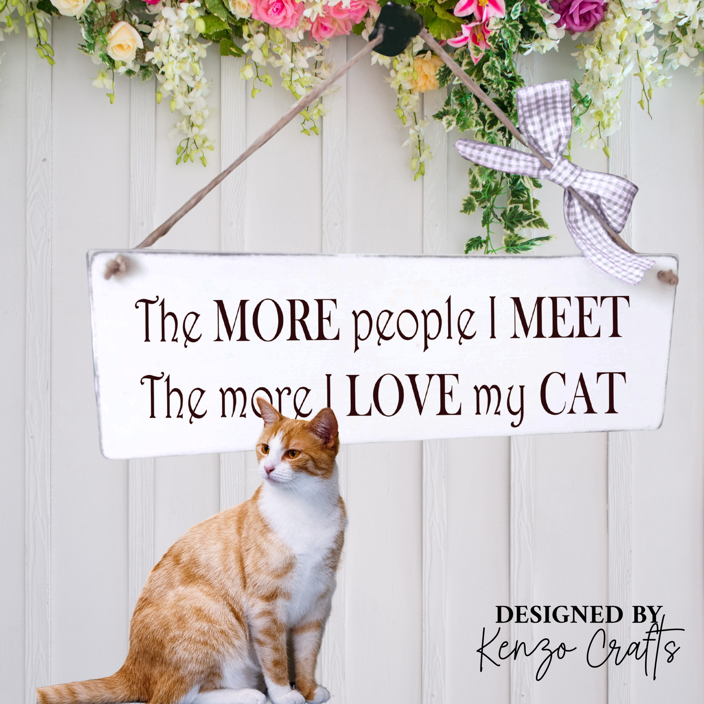 Funny Pet Wooden Wall Hanging Plaque