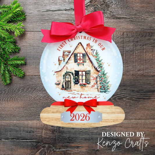 Personalised New Home 2026 Christmas Bauble | Keepsake Gift