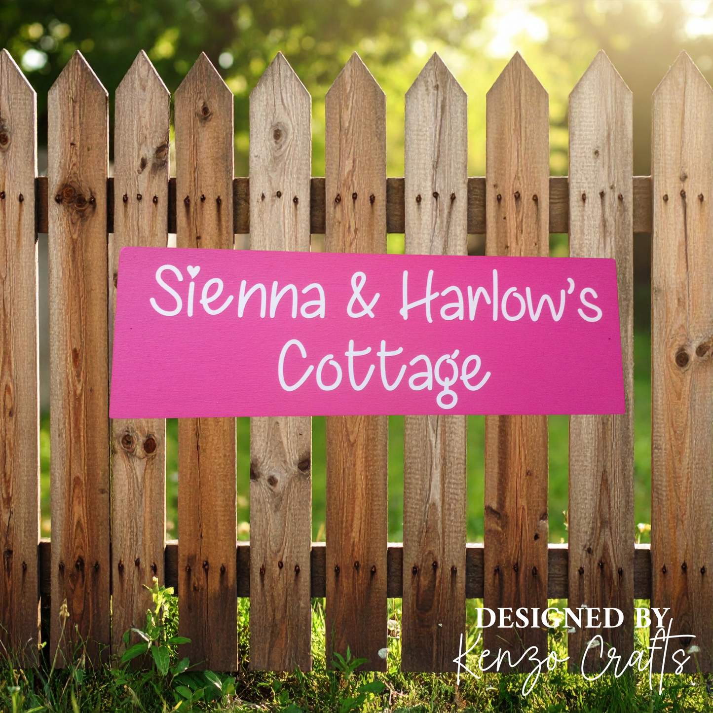 Personalised Children's Wooden Mud Kitchen Sign | Custom Playhouse & Den Plaque