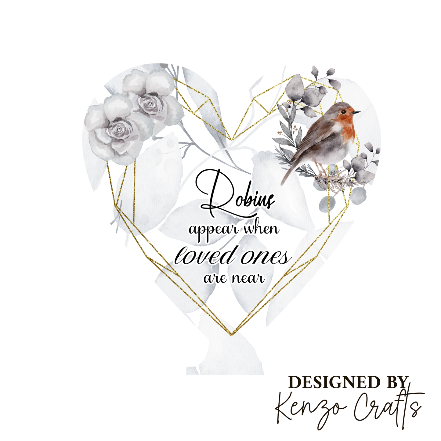 Personalised Memorial Heart Keepsake | Rocking Chair