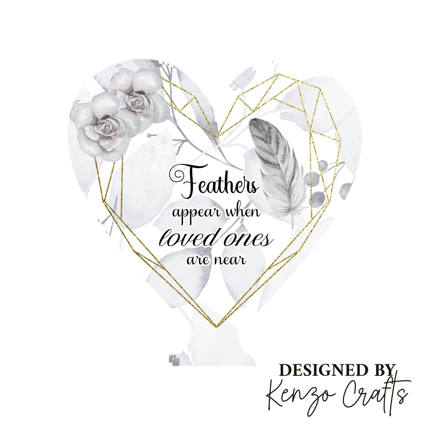Personalised Memorial Heart Keepsake | Rocking Chair