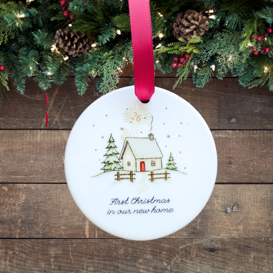 First Christmas New Home Ceramic Tree Ornament