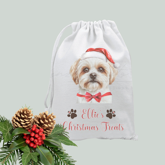 Personalised Dog Breed Christmas Toy Bag - 50+ Breeds Available