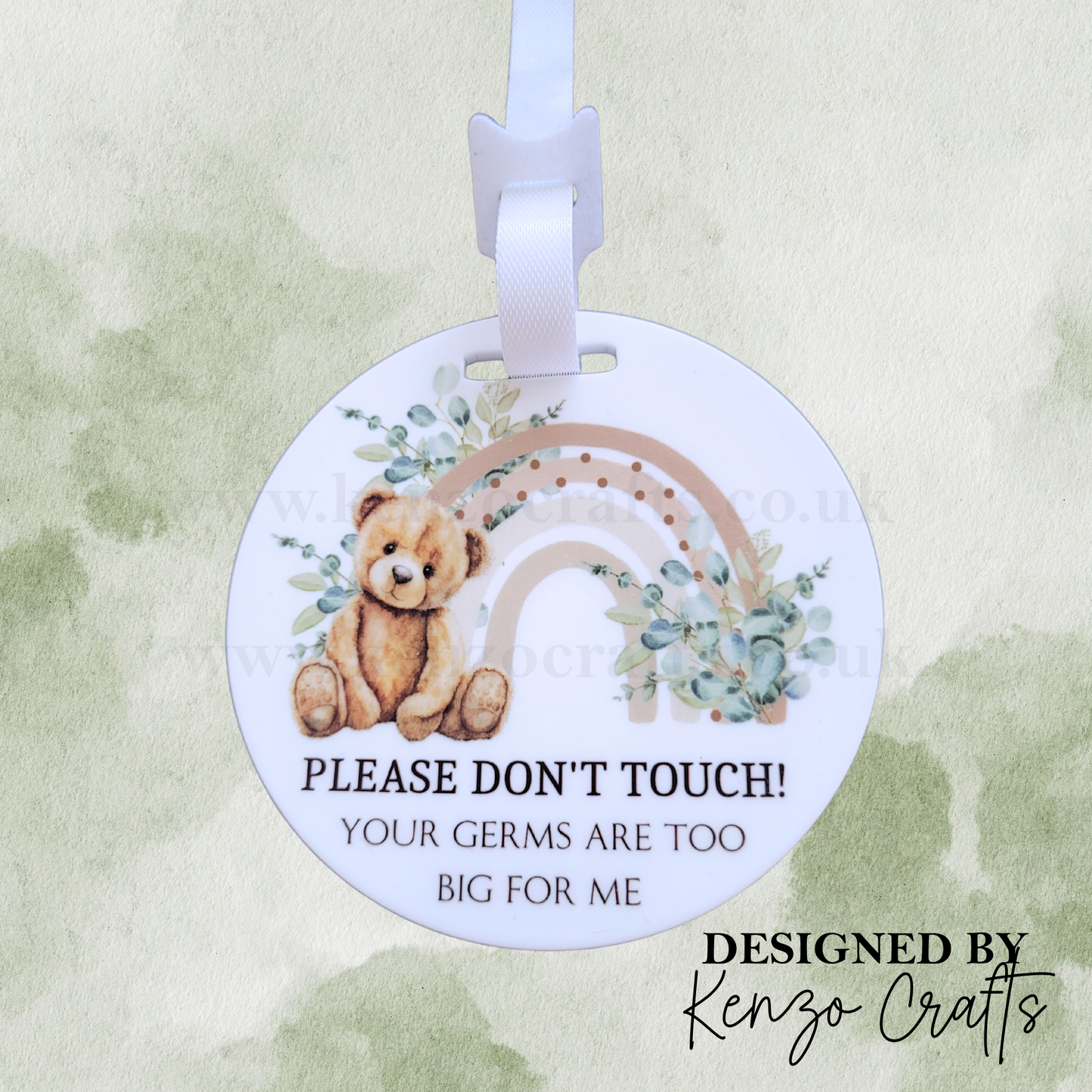 Baby Pram Disc | Please Don't Touch Sign – Newborn Pram Accessory