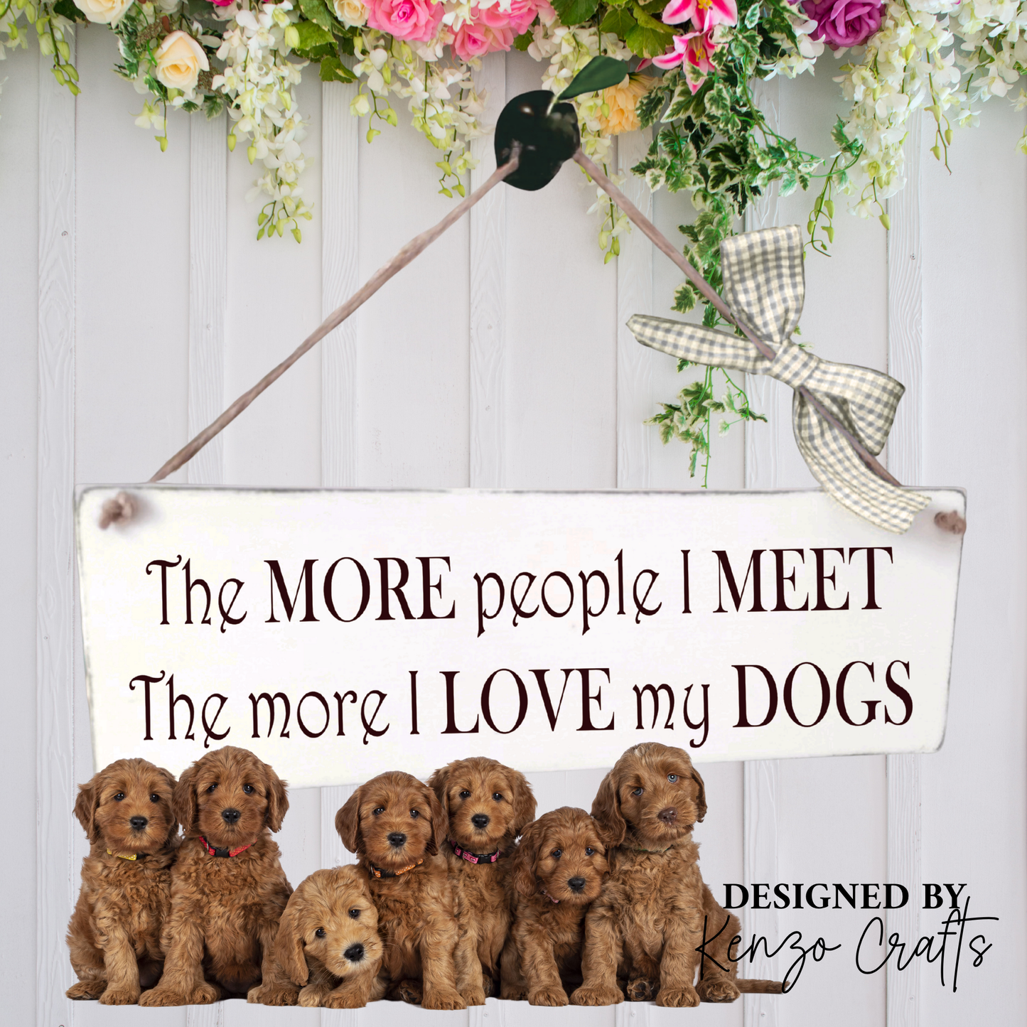 Funny Pet Wooden Wall Hanging Plaque