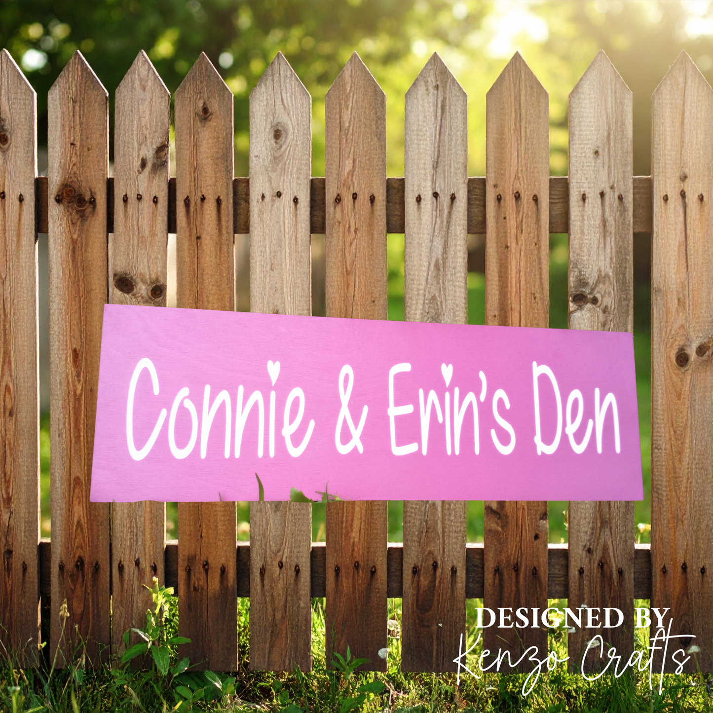 Personalised Children's Wooden Mud Kitchen Sign | Custom Playhouse & Den Plaque