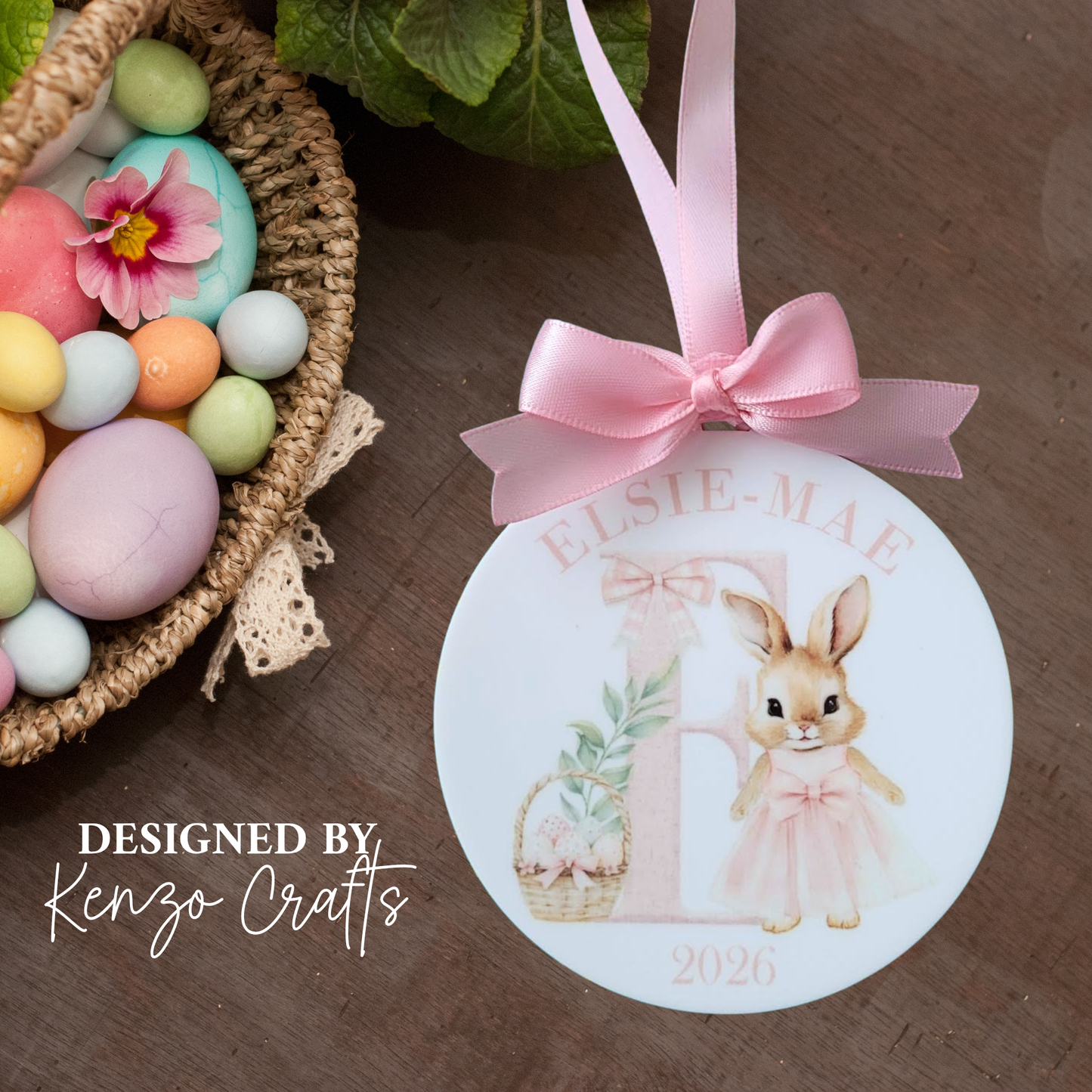 Baby's First Easter Keepsake 2027 | Personalised Initial & Name
