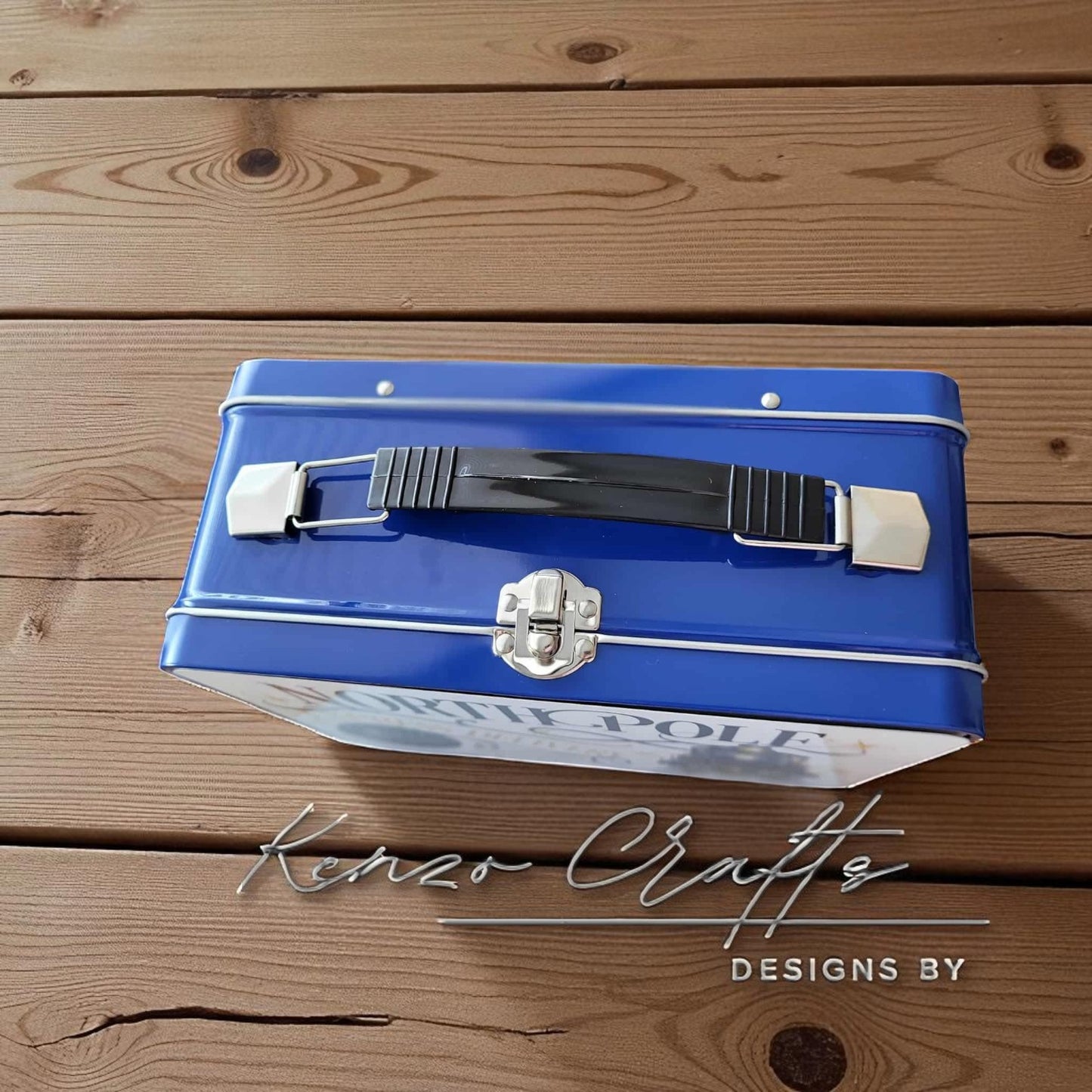 Personalised Polar Express Metal Lunch Box | Christmas Keepsake Tin