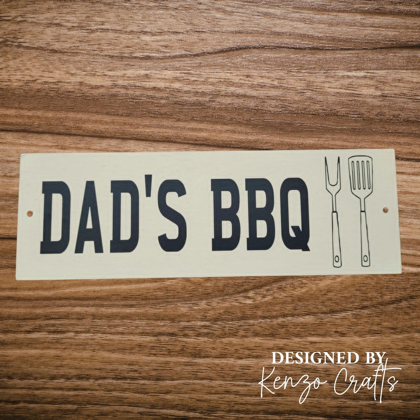 Personalised Garden BBQ Sign | Handmade Wooden Plaque