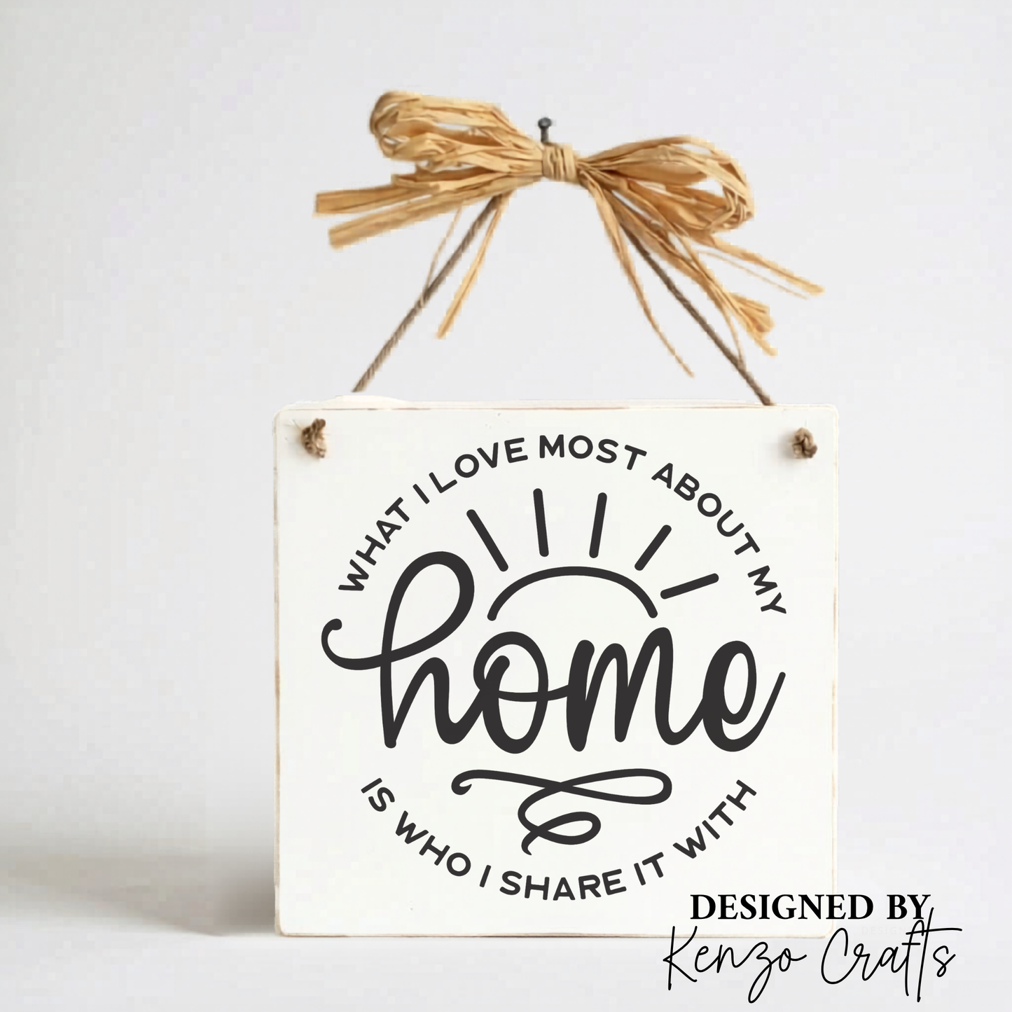 Personalised Family Home Wooden Wall Hanging