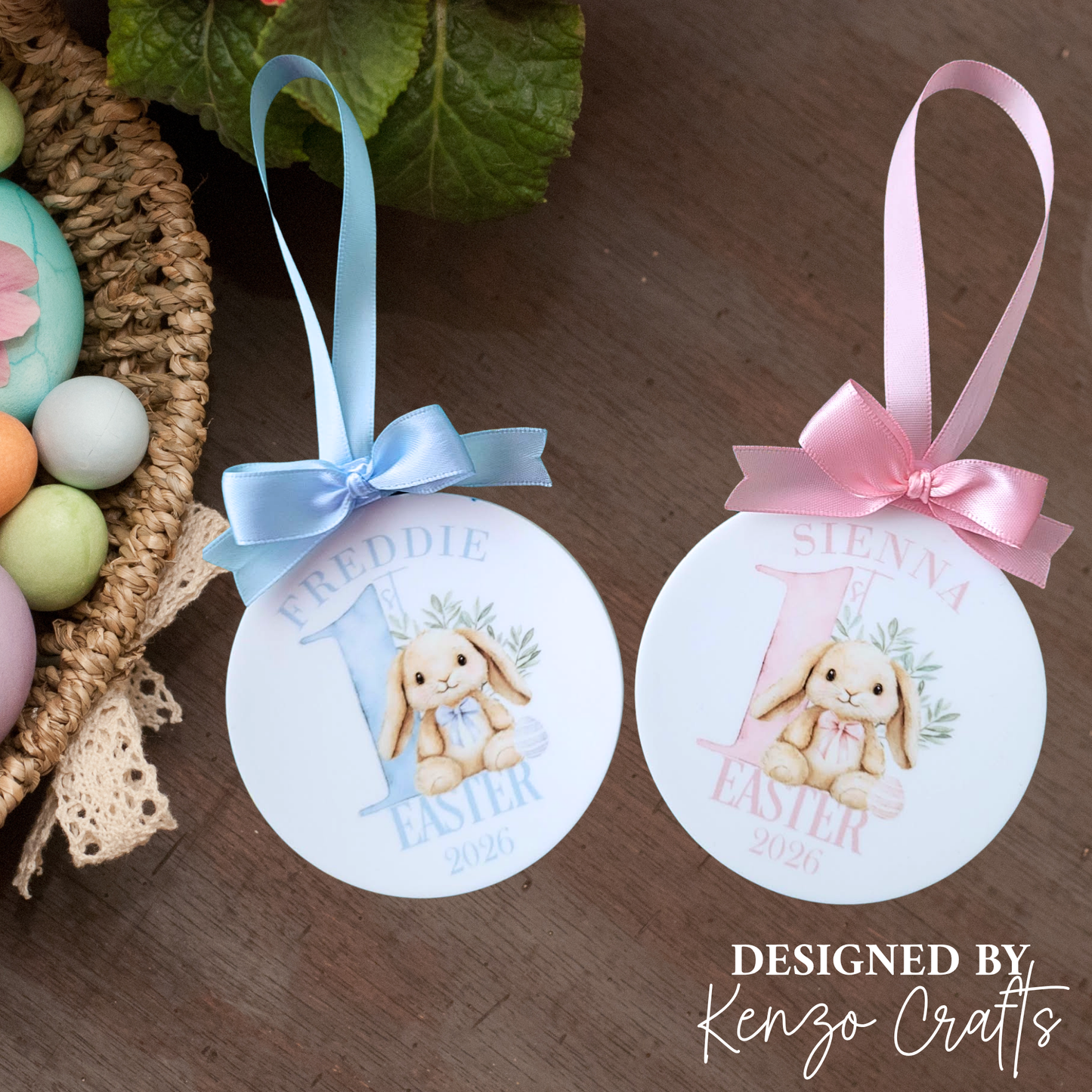 Baby's First Easter Personalised Hanging Keepsake | 2027