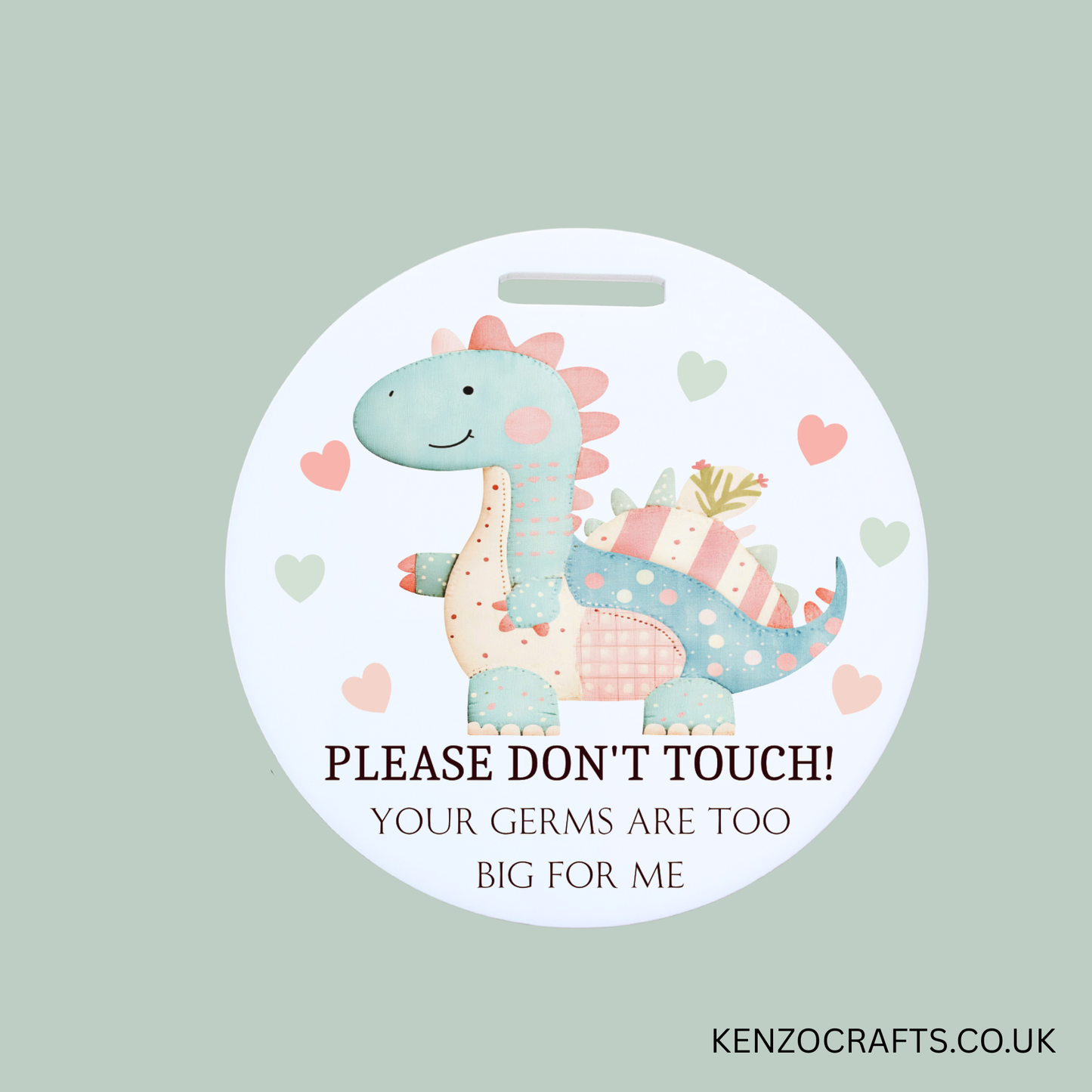 Baby Pram Disc | Please Don't Touch Sign – Newborn Pram Accessory