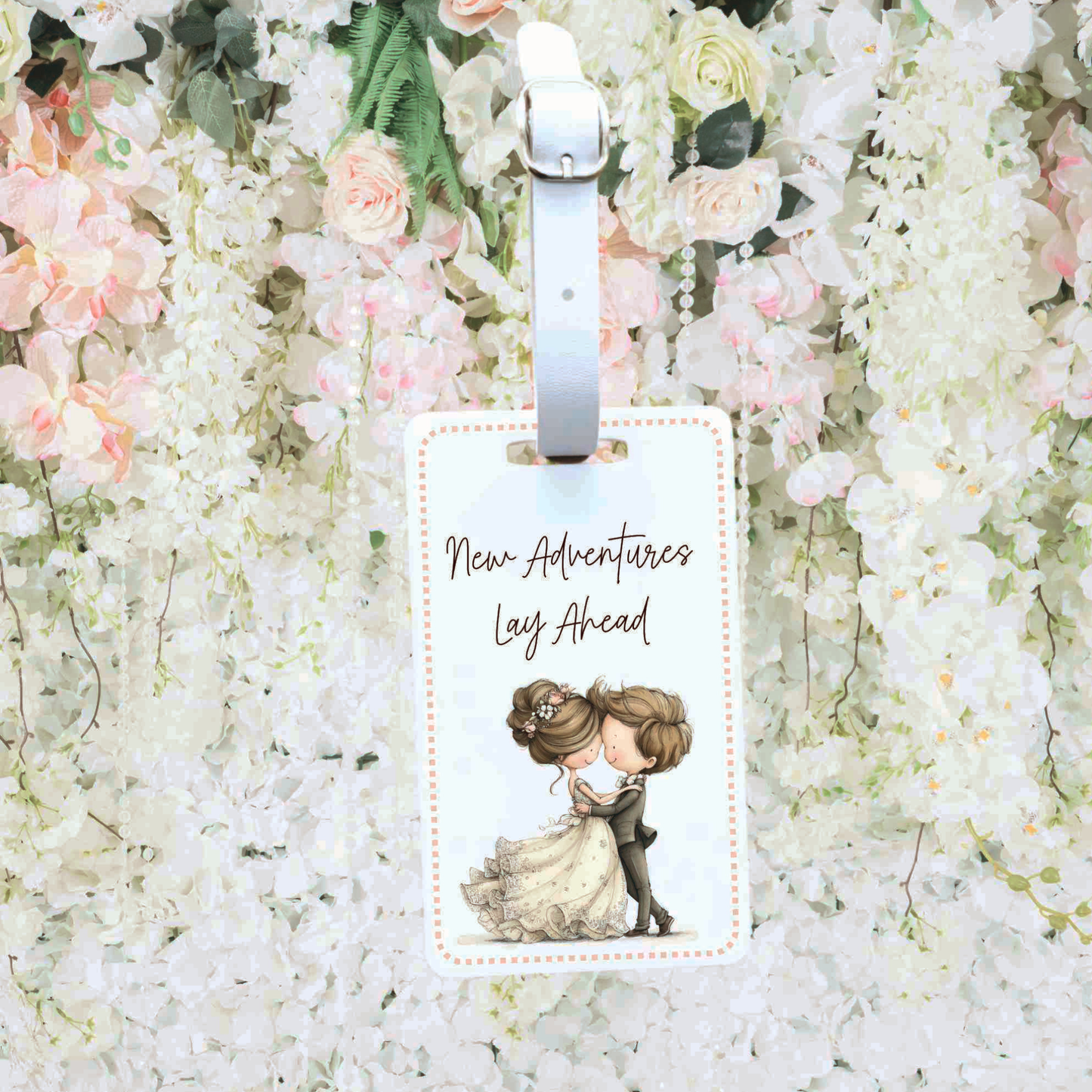 Personalised Honeymoon Luggage Tags | Custom Wedding Suitcase Tags