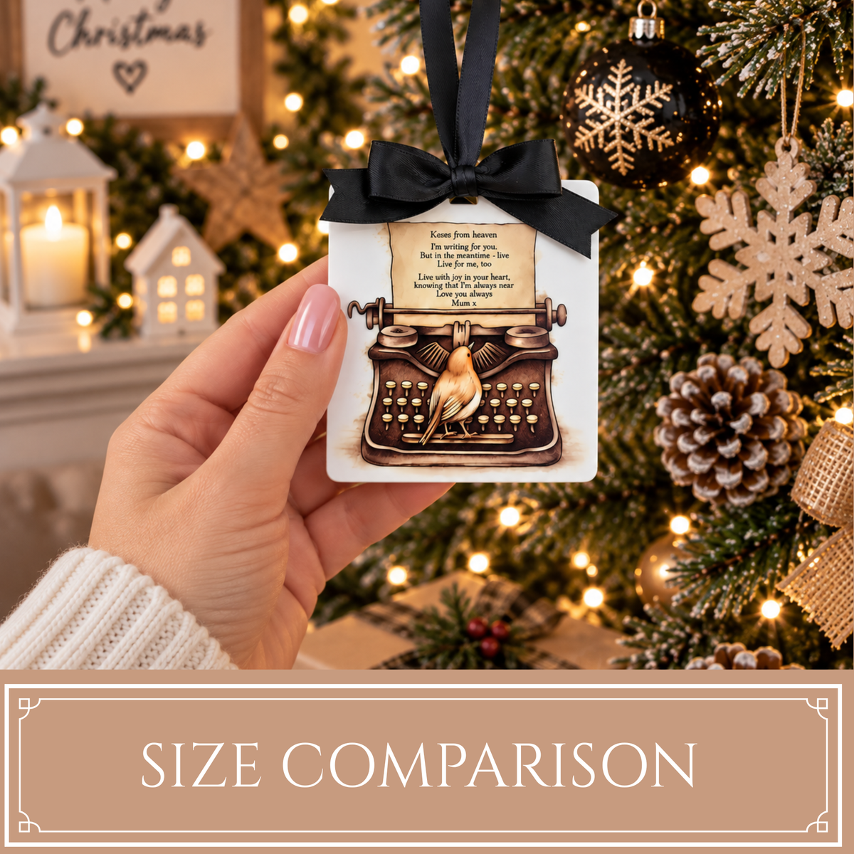 Kisses From Heaven Memorial Tree Ornament