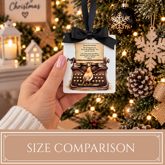 Kisses From Heaven Memorial Tree Ornament