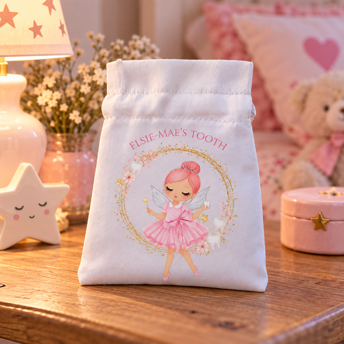 Personalised Tooth Fairy Bundle Includes A4 Certificate & Reusable Bag